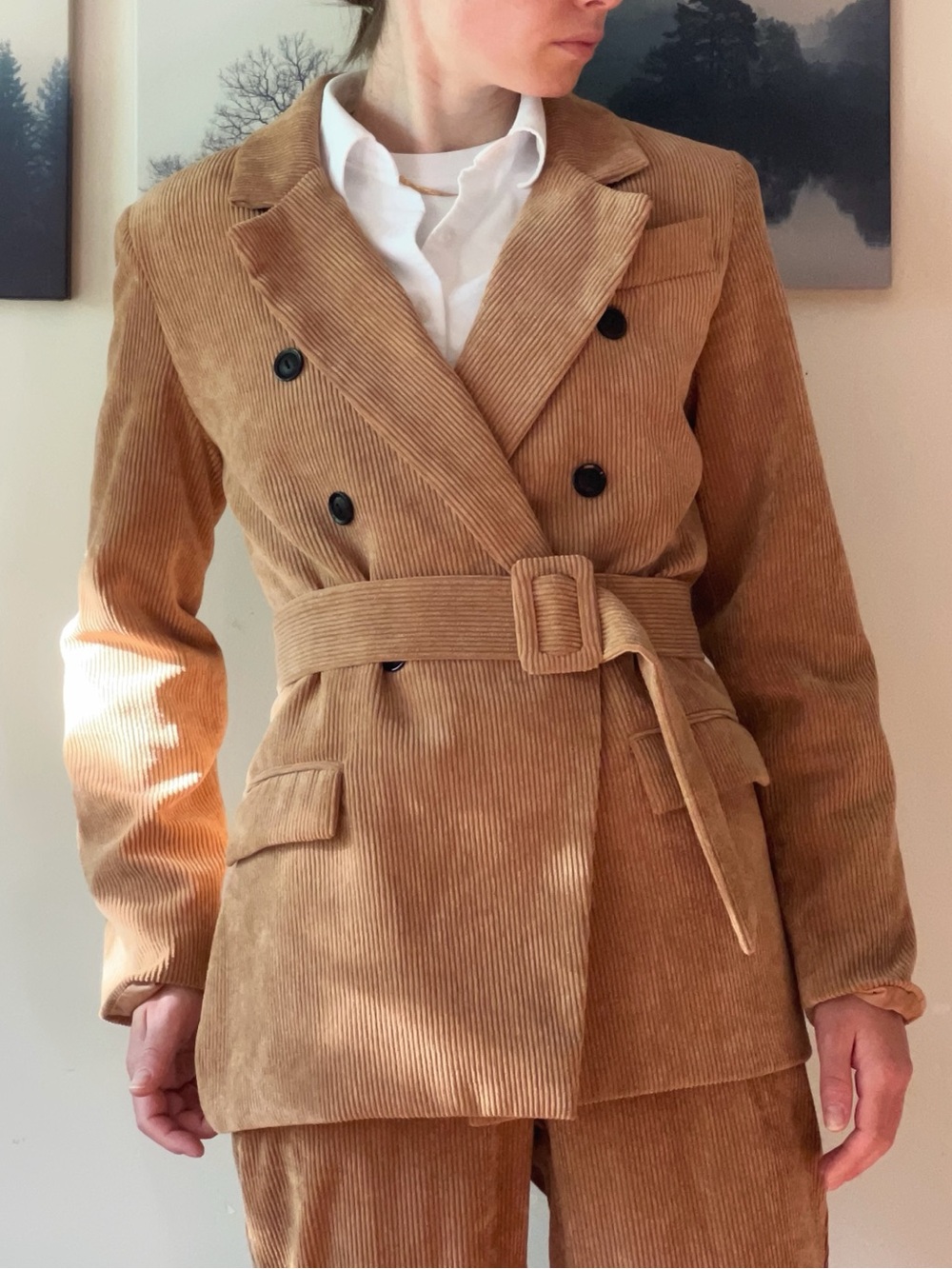 Love Moschino 2 pcs Vintage suit Cotton Corduroy size 38 - Picture 6 of 12